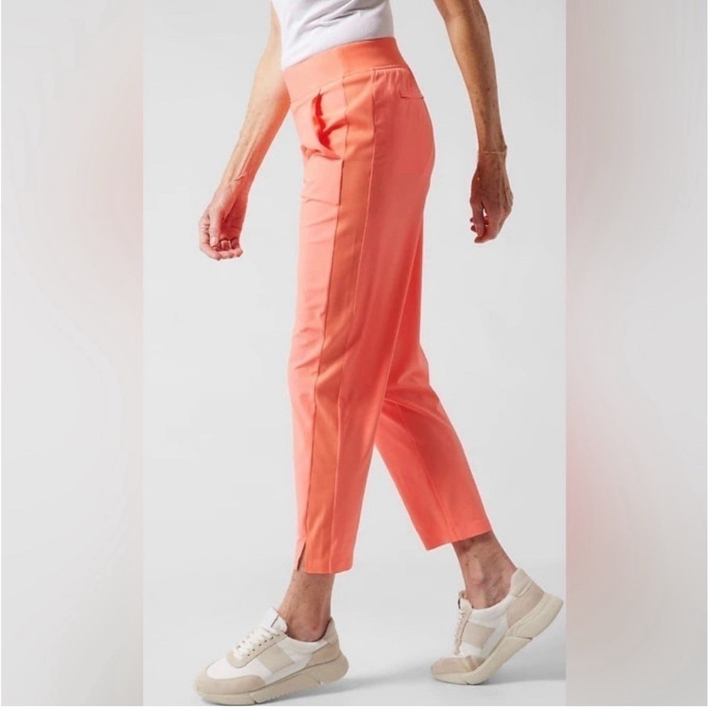 Athleta Brooklyn Pull-On Ankle Pants Women's Size 22 Neon Sunset Glow Athletic‎